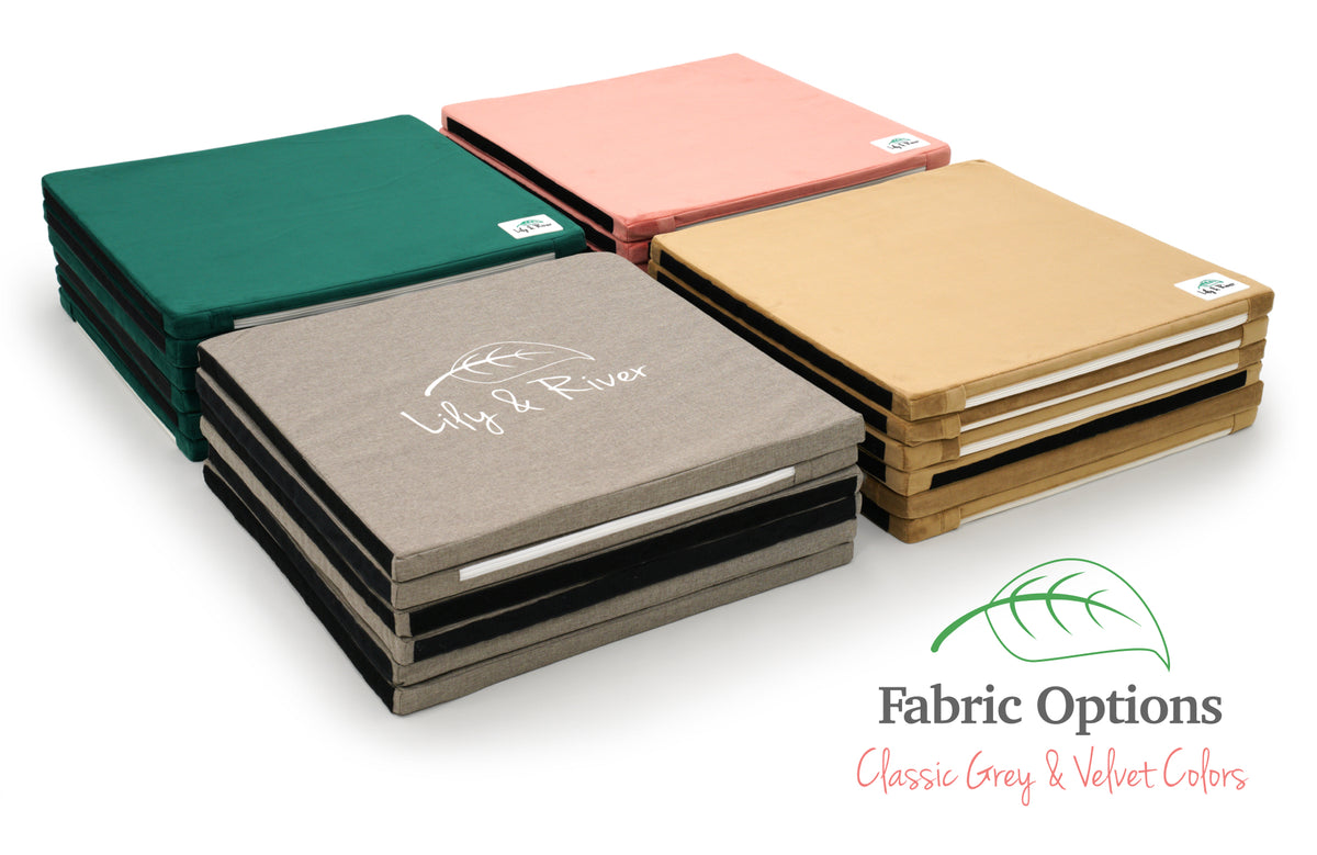 Big Mat by Lily & River | Landing Pad | Connectable, Washable, and Stackable | Premium Thick Bouncy Memory Foam Pad