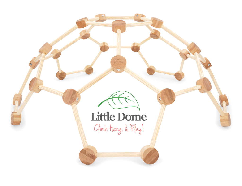 Little Dome by Lily & River | Indoor Climbing Dome | Natural Hardwood | Made in the USA | Lily & River Workshop | Playroom Must-Have