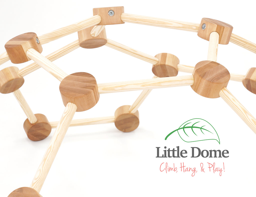 Little Dome by Lily & River | Indoor Climbing Dome | Natural Hardwood | Made in the USA | Lily & River Workshop | Playroom Must-Have