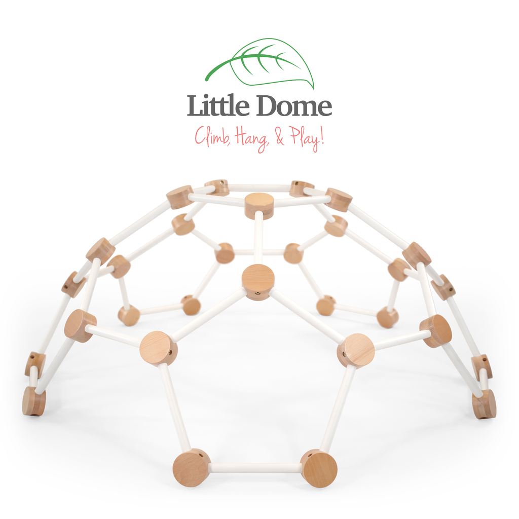 Little Dome by Lily & River | Indoor Climbing Dome | Natural Hardwood | Made in the USA | Lily & River Workshop | Playroom Must-Have