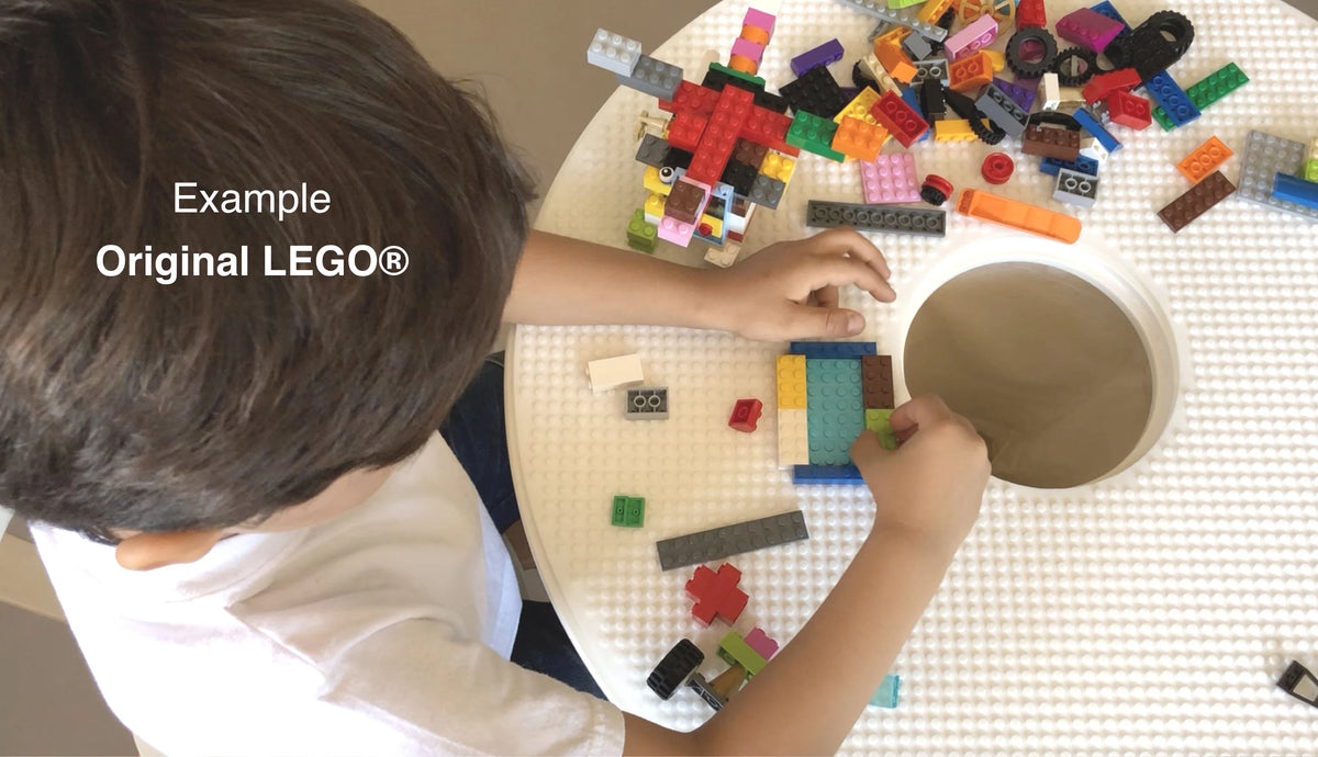 Little Creator by Lily & River | Children's Smart Activity Table | Dry Erase Surface | Lego + Duplo Mat