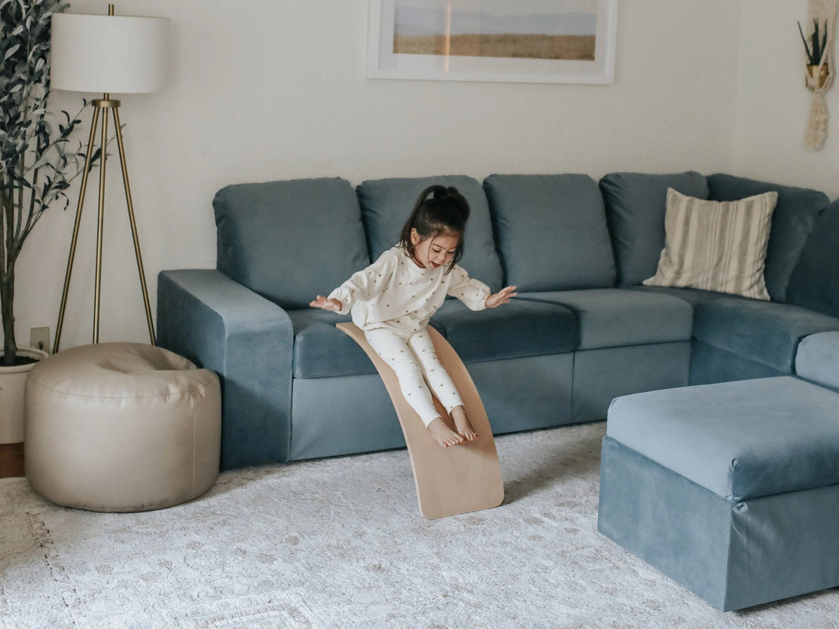 Little Surfer by Lily & River | Balance, Play, and Rest |Children's Balance Board | For Playtime and Quiet Time