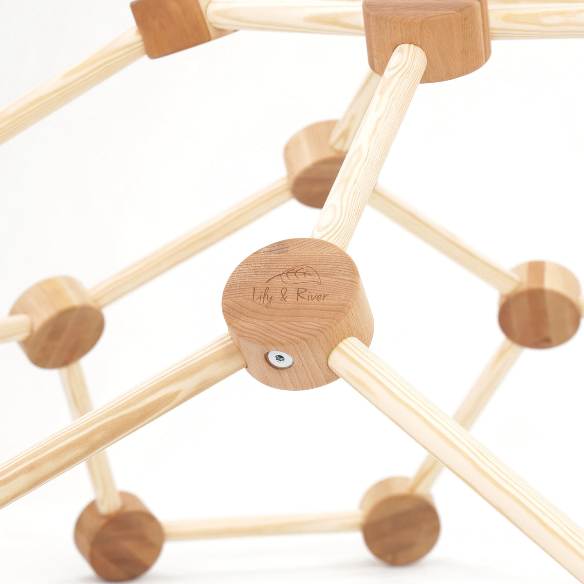 Little Dome by Lily & River | Indoor Climbing Dome | Natural Hardwood | Made in the USA | Lily & River Workshop | Playroom Must-Have