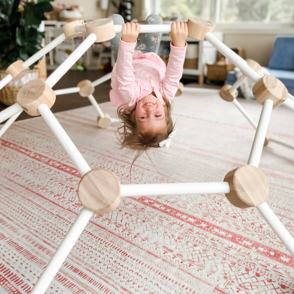 Little Dome by Lily & River | Indoor Climbing Dome | Natural Hardwood | Made in the USA | Lily & River Workshop | Playroom Must-Have