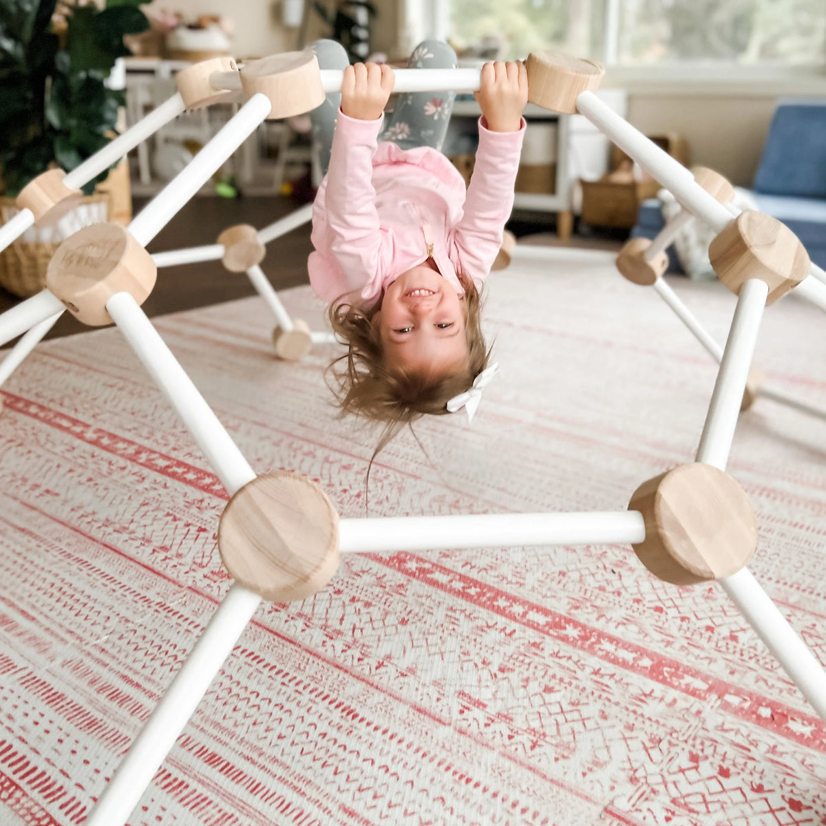 Little Dome by Lily & River | Indoor Climbing Dome | Natural Hardwood | Made in the USA | Lily & River Workshop | Playroom Must-Have