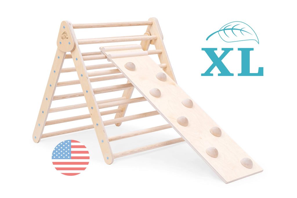 Little Climber XL by Lily & River | For ages 2-8 yrs | Birch Hardwood | Read-Along Book | Foldable