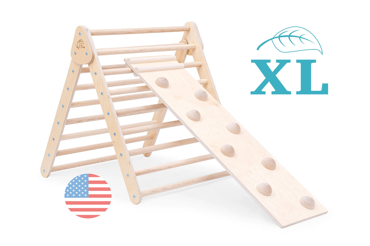 Little Climber XL by Lily & River | For ages 2-8 yrs | Birch Hardwood | Read-Along Book | Foldable