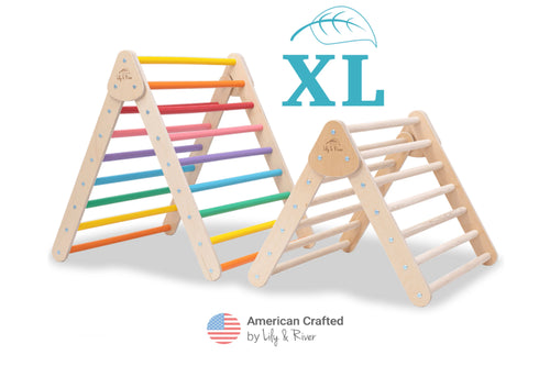 Little Climber XL by Lily & River | For ages 2-8 yrs | Birch Hardwood | Read-Along Book | Foldable