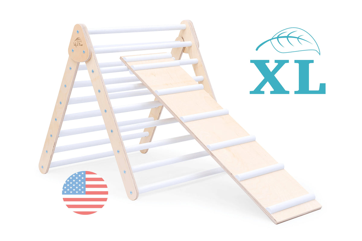 Little Climber XL by Lily & River | For ages 2-8 yrs | Birch Hardwood | Read-Along Book | Foldable