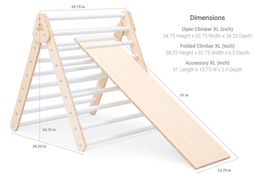 Little Climber XL by Lily & River | For ages 2-8 yrs | Birch Hardwood | Read-Along Book | Foldable