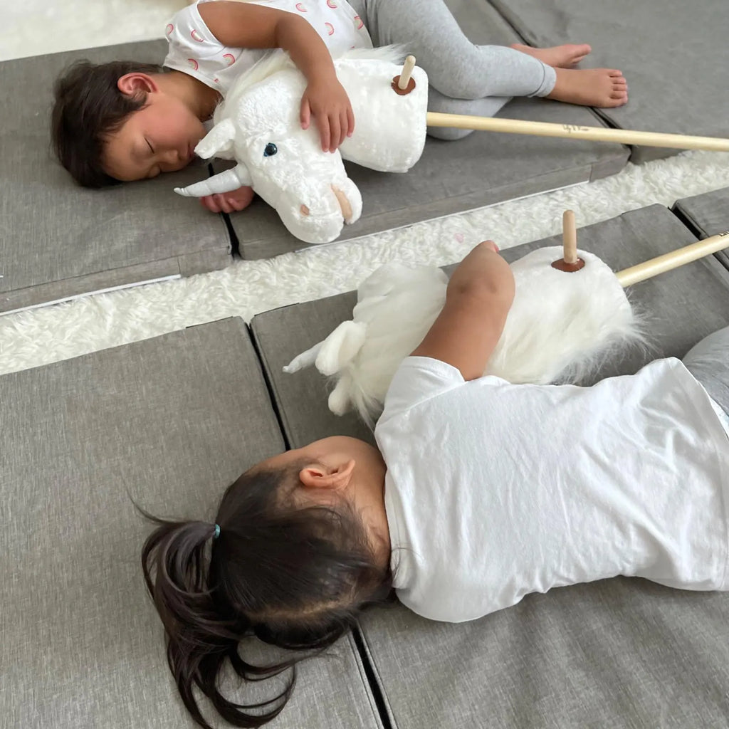 Big Mat by Lily & River | Landing Pad | Connectable, Washable, and Stackable | Premium Thick Bouncy Memory Foam Pad