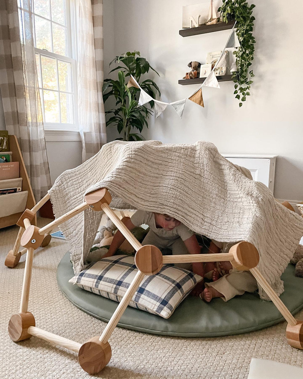 Little Dome by Lily & River | Indoor Climbing Dome | Natural Hardwood | Made in the USA | Lily & River Workshop | Playroom Must-Have
