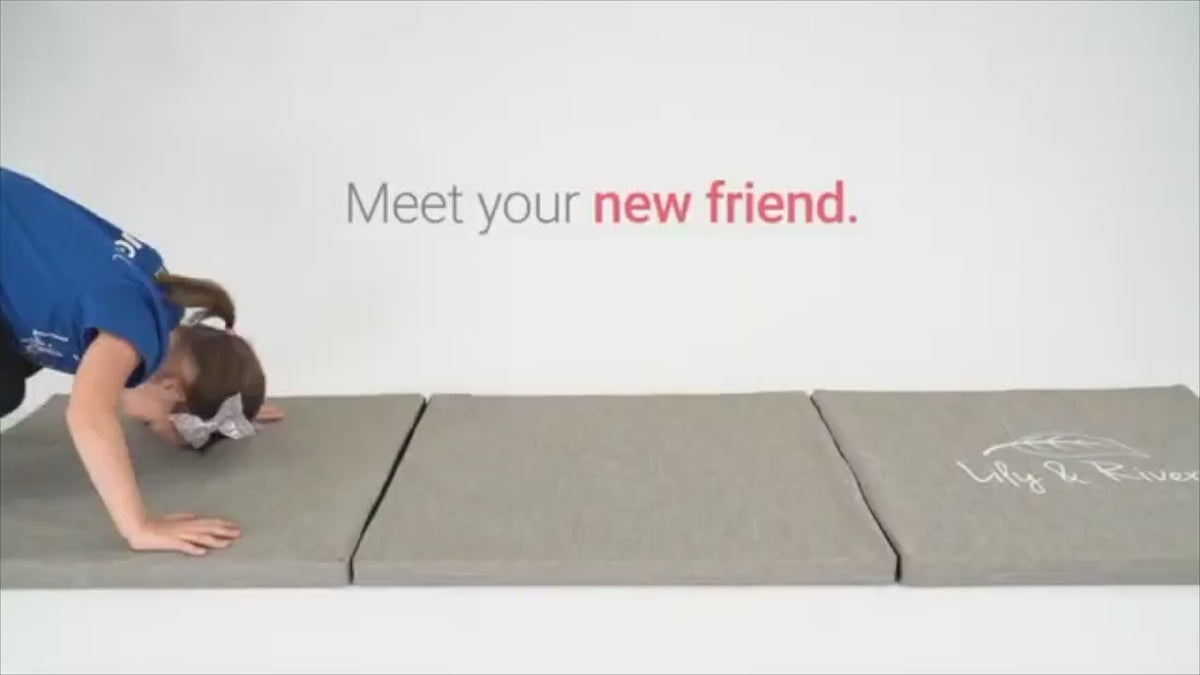 Big Mat by Lily & River | Landing Pad | Connectable, Washable, and Stackable | Premium Thick Bouncy Memory Foam Pad